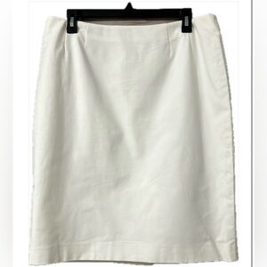 Winter White Straight Skirt by Kasper Size 12P